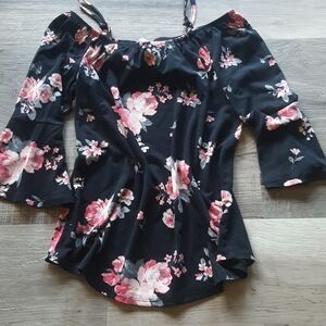 Floral Off-Shoulder Women's Top
